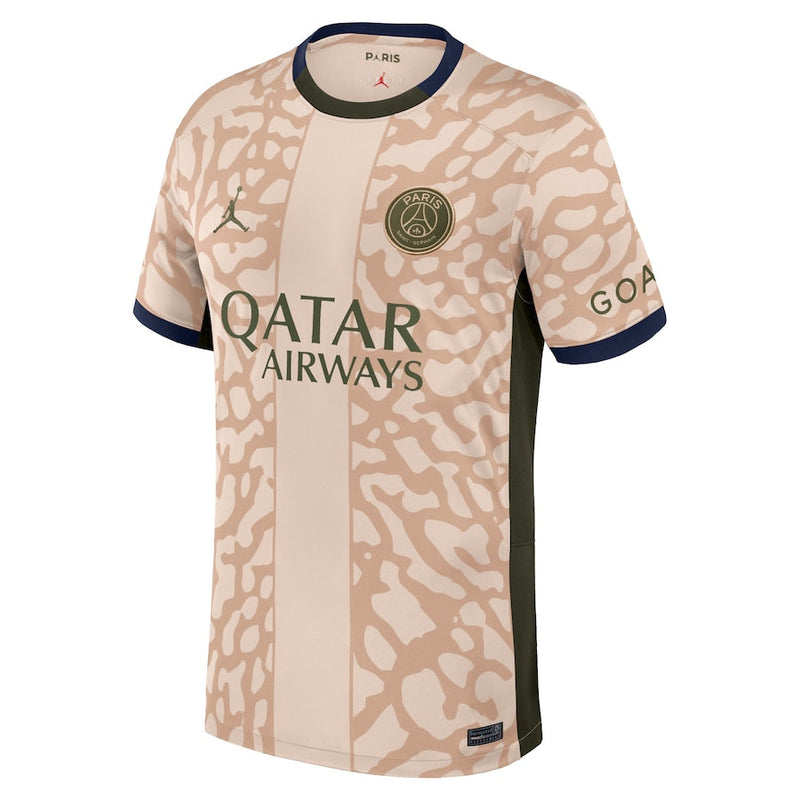 Paris Saint-Germain  Brand 2023/24 Fourth Stadium  Jersey – Tan