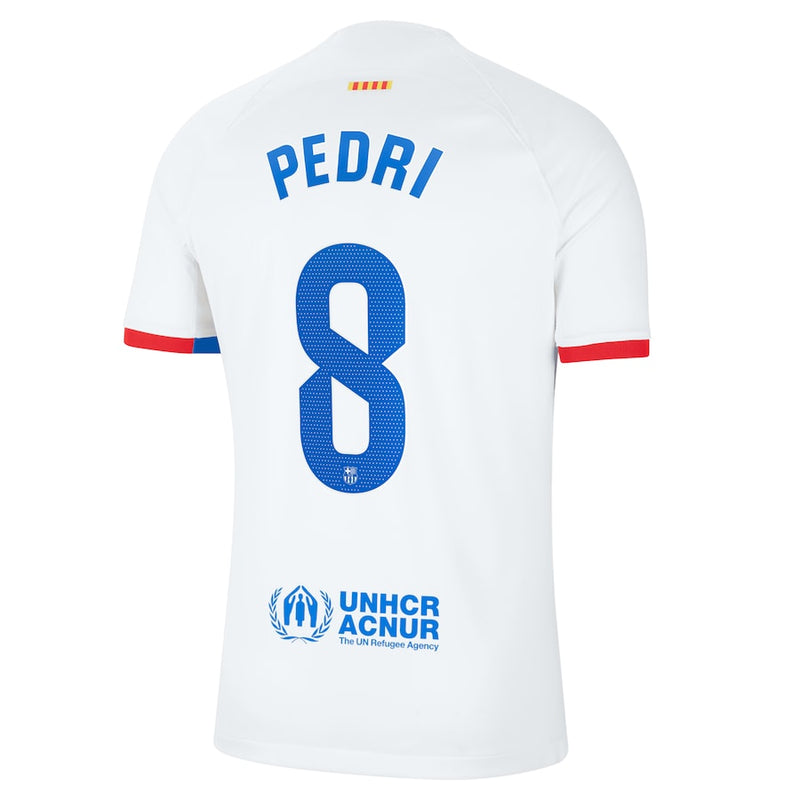 Pedri Barcelona  2023/24 Away Jersey - White