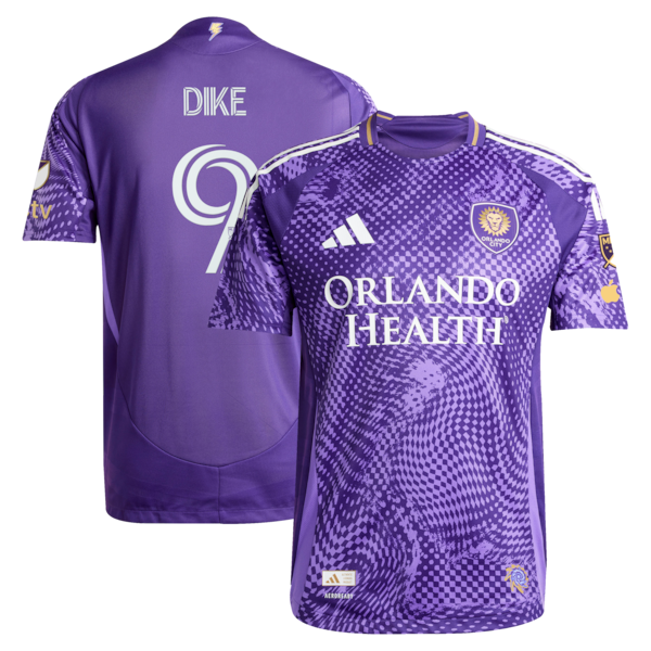 Daryl Dike Orlando City SC Soccer Intl 2025 Perfect Storm Primary On-Field Authentic Jersey - Purple