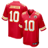 Emmett Johnson Kansas City Chiefs Soccer Intl Team Game Jersey - Red