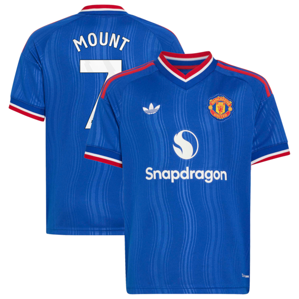 Mason Mount Manchester United Soccer Intl Youth 2026/27 Away Replica Jersey - Royal