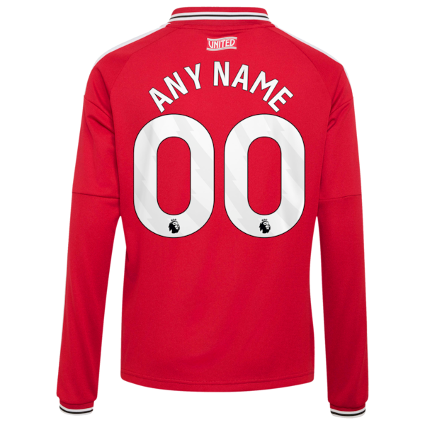 Soccer Intl Manchester United 2026/27 Home Replica Long Sleeve Custom Jersey Red