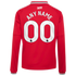 Soccer Intl Manchester United 2026/27 Home Replica Long Sleeve Custom Jersey Red