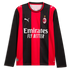 Soccer Intl Christian Pulisic AC Milan 2026/27 Home Replica Long Sleeve Jersey Black/Red