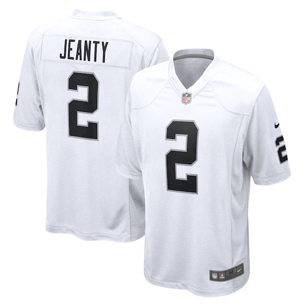 Soccer Intl Ashton Jeanty Las Vegas Raiders Game Jersey White