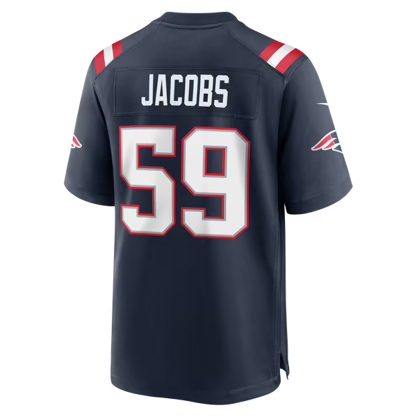 Khalil Jacobs New England Patriots Soccer Intl Team Game Jersey - Navy