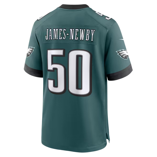 Keyshawn James-Newby Philadelphia Eagles Soccer Intl Team Game Jersey - Midnight Green