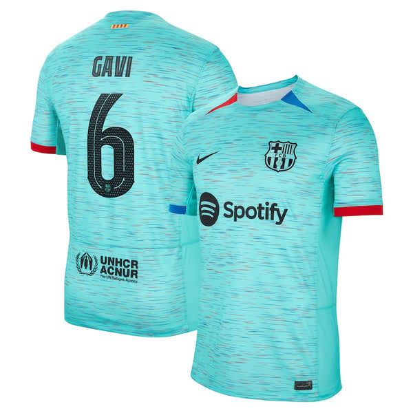 Gavi Barcelona  2023/24 Third Jersey - Aqua