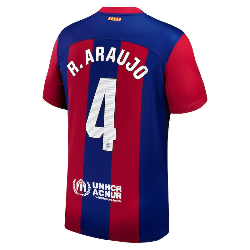 Ronald Araujo Barcelona  2023/24 Home Jersey - Royal