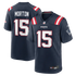 Behren Morton New England Patriots Soccer Intl Team Game Jersey - Navy