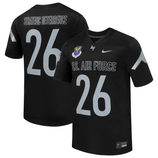 #26 Air Force Falcons Soccer Intl 2026 Rivalry Collection Replica Football Jersey - Black