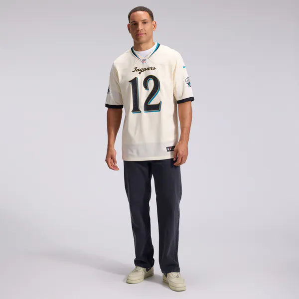 Travis Hunter Jacksonville Jaguars Soccer Intl 2026 Rivalries Collection Game Jersey - Natural