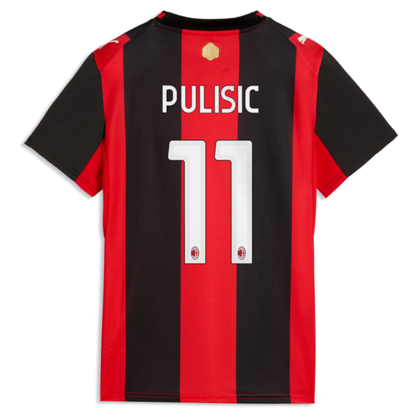 Soccer Intl Christian Pulisic AC Milan 2026/27 Home Replica Jersey Black/Red