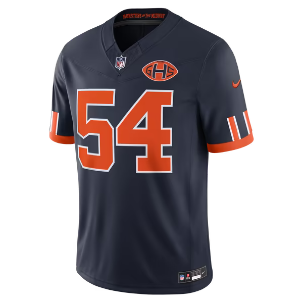 Brian Urlacher Chicago Bears Soccer Intl 2026 Rivalries Collection Game Jersey - Navy