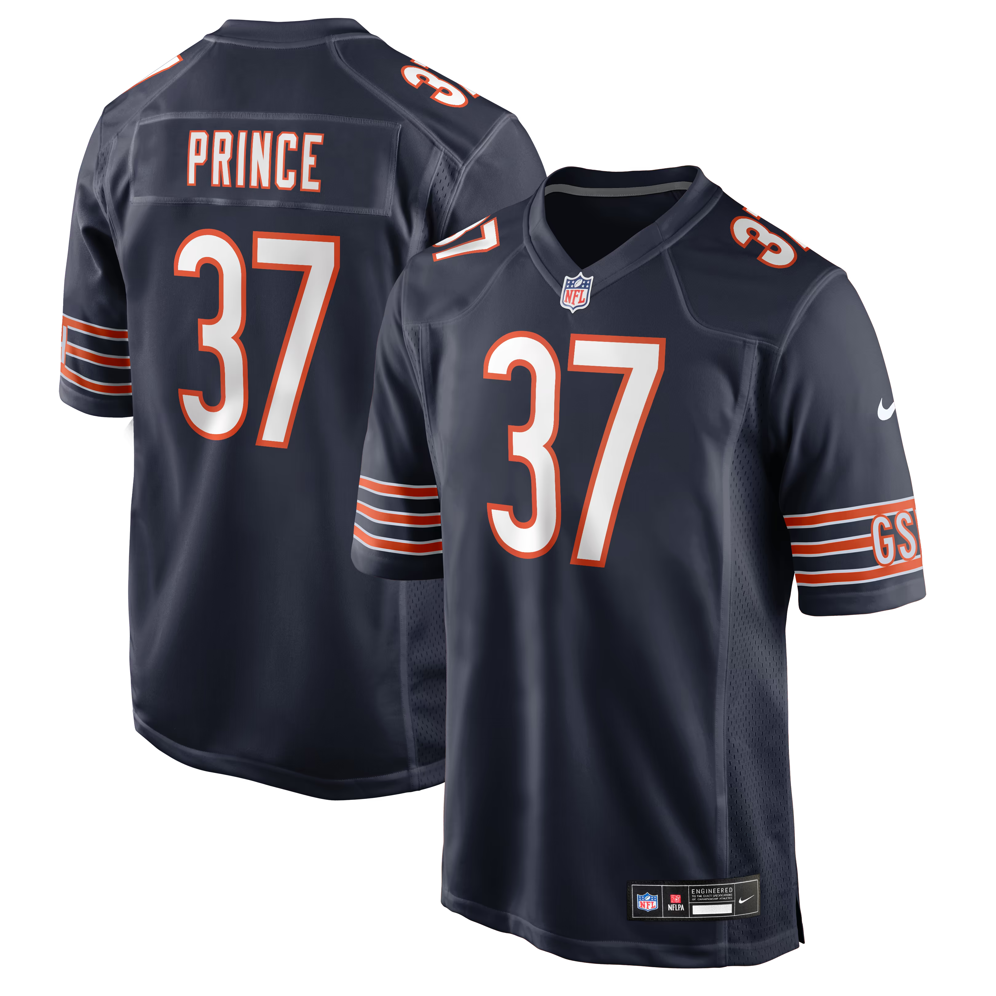 Deantre Prince Chicago Bears Soccer Intl Team Game Jersey - Navy
