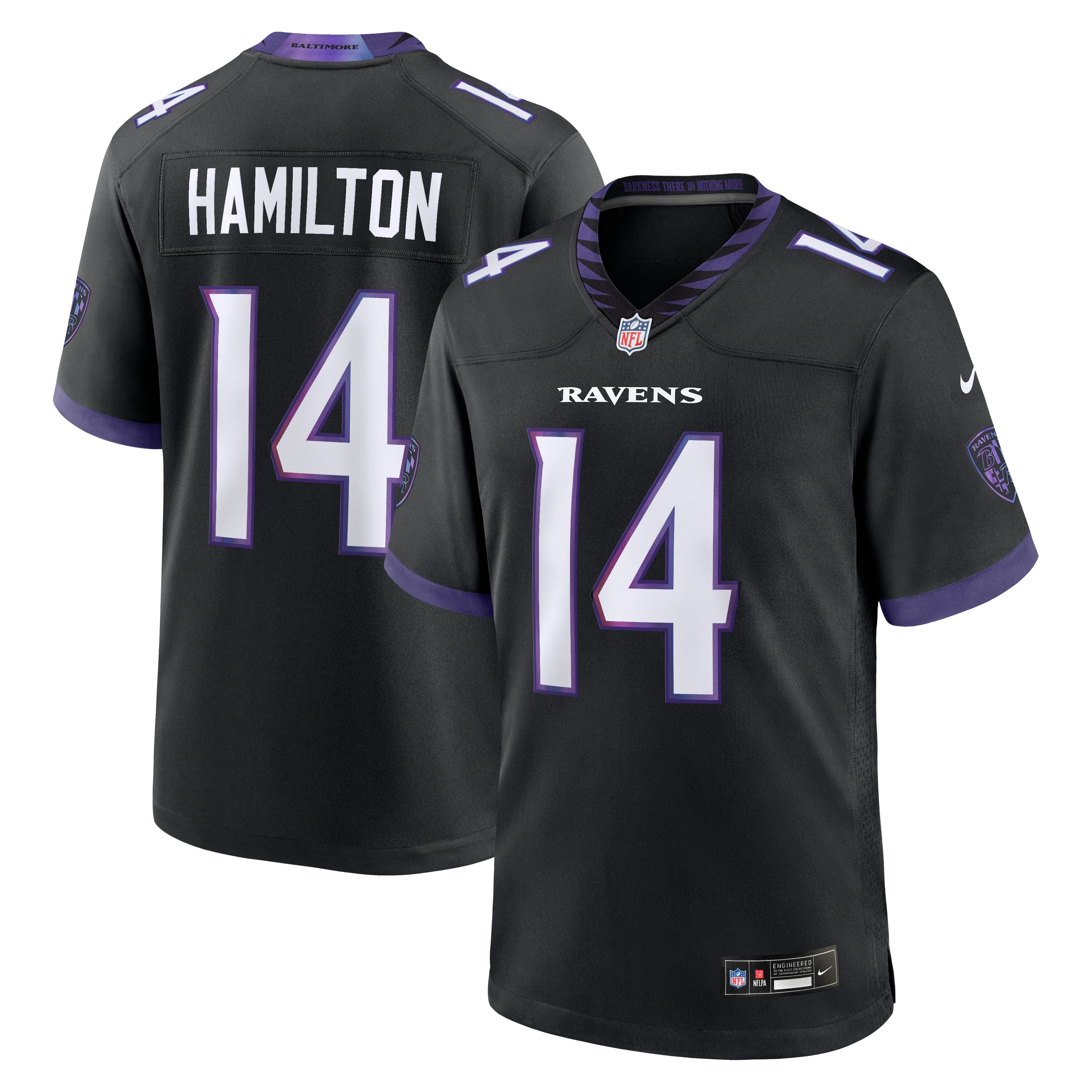 Soccer Intl Kyle Hamilton Baltimore Ravens Alternate Game Jersey Purple