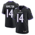 Soccer Intl Kyle Hamilton Baltimore Ravens Alternate Game Jersey Purple
