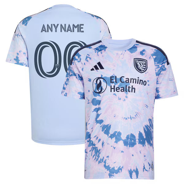 Adidas San Jose Earthquakes 2026 The Dead Kit Replica Custom Jersey Light Blue