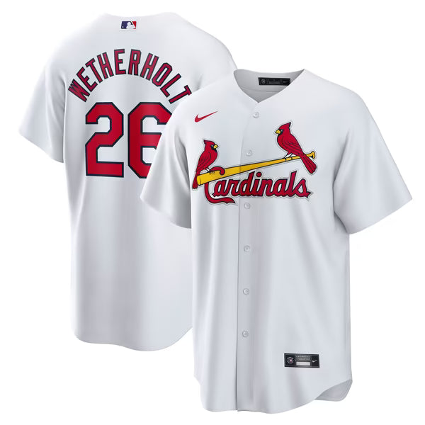 JJ Wetherholt St. Louis Cardinals Soccer Intl Home Replica Player Jersey - White