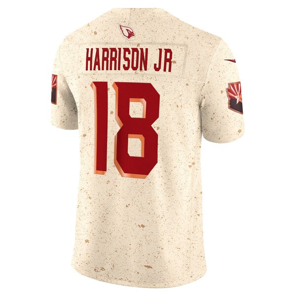 Marvin Harrison Jr. Arizona Cardinals Soccer Intl 2025 Rivalries Collection Stitched Limited Jersey - Natural