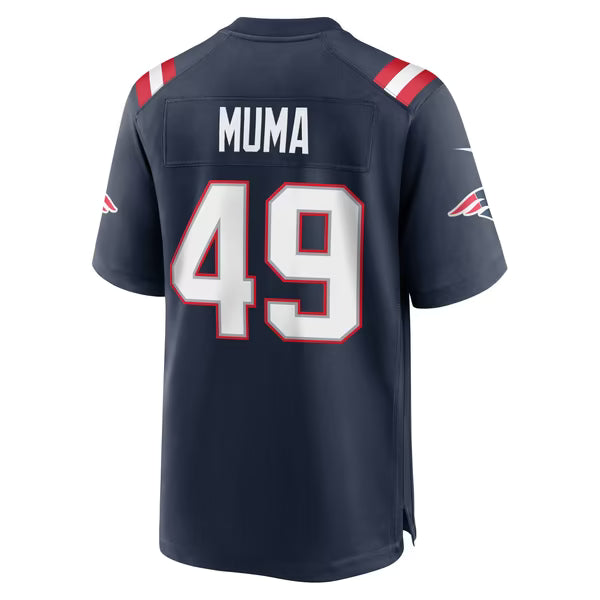 Chad Muma New England Patriots Soccer Intl Team Game Jersey - Navy