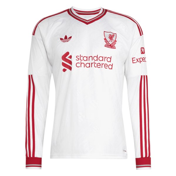 Liverpool Soccer Intl 2026/27 Away Replica Custom Long Sleeve Jersey - White