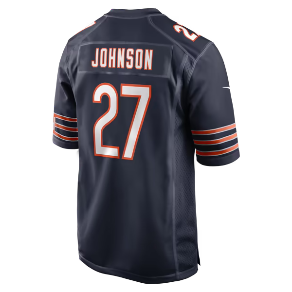 Anthony Johnson Chicago Bears Soccer Intl Team Game Jersey - Navy