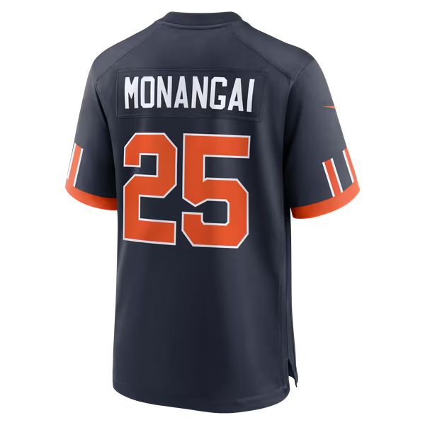 Kyle Monangai Chicago Bears Soccer Intl 2026 Rivalries Collection Game Jersey - Navy