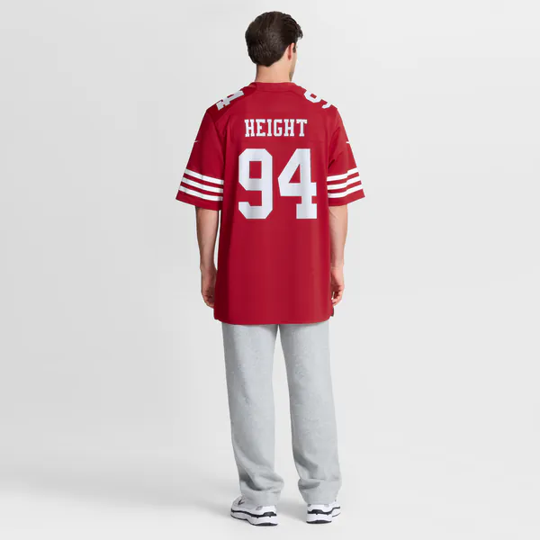 Romello Height San Francisco 49ers Soccer Intl Team Game Jersey - Scarlet