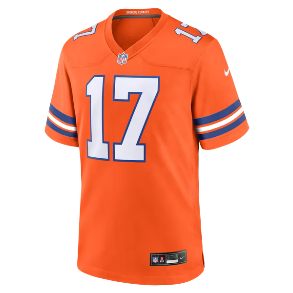 Jaylen Waddle Denver Broncos Soccer Intl Game Player Jersey - Orange