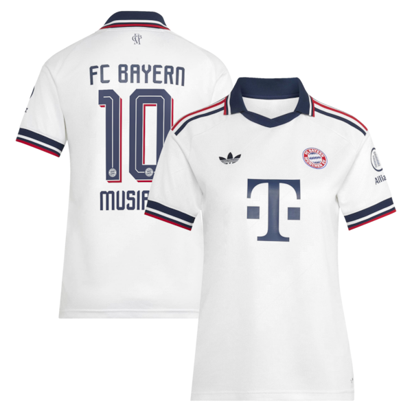 Jamal Musiala Bayern Munich Soccer Intl Women's 2026/27 Away Replica Jersey - White