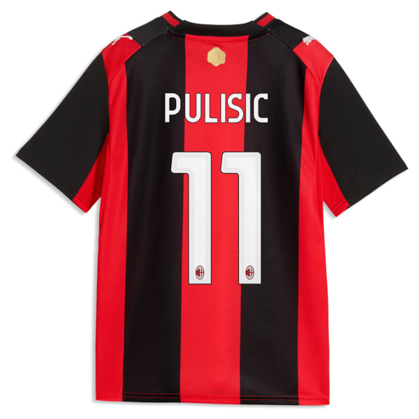 Soccer Intl Christian Pulisic AC Milan 2026/27 Home Replica Jersey Black/Red
