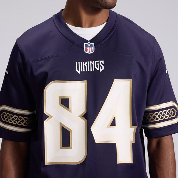 Randy Moss Minnesota Vikings Soccer Intl 2026 Rivalries Collection Game Jersey - Purple