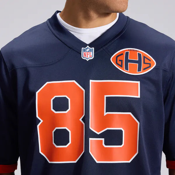 Cole Kmet Chicago Bears Soccer Intl 2026 Rivalries Collection Game Jersey - Navy