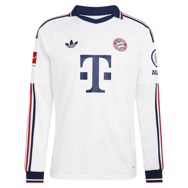 Bayern Munich Soccer Intl 2026/27 Away On-Field Authentic Long Sleeve Patch Jersey - White