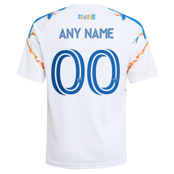 Soccer Intl San Diego FC Youth 2026 Unprecedented Unity Kit Replica Custom Jersey White