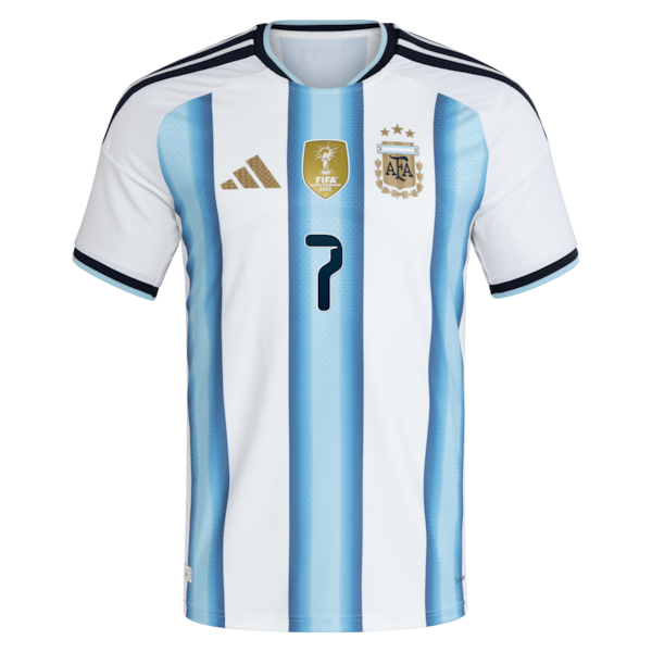 Soccer Intl Rodrigo De Paul Argentina National Team 2026 Home Authentic Jersey White