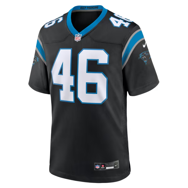 Jackson Kuwatch Carolina Panthers Soccer Intl Team Game Jersey - Black