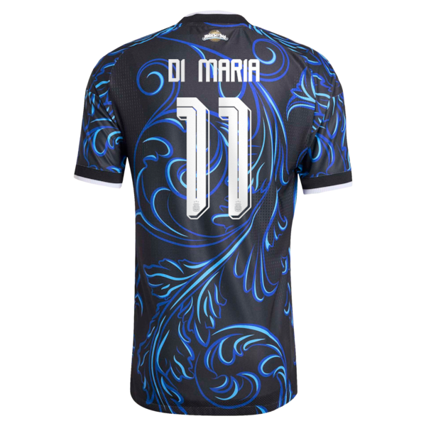 Soccer Intl Angel Di Maria Argentina National Team 2026 Away Authentic Jersey Black
