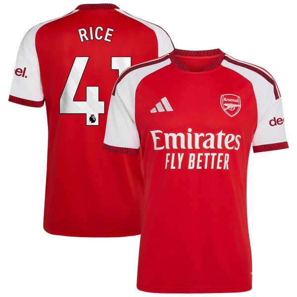Declan Rice Arsenal Soccer Intl 2026/27 Home Replica Jersey - Red