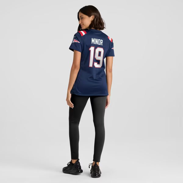 Kobee Minor New England Patriots Soccer Intl Women's Team Game Jersey - Navy