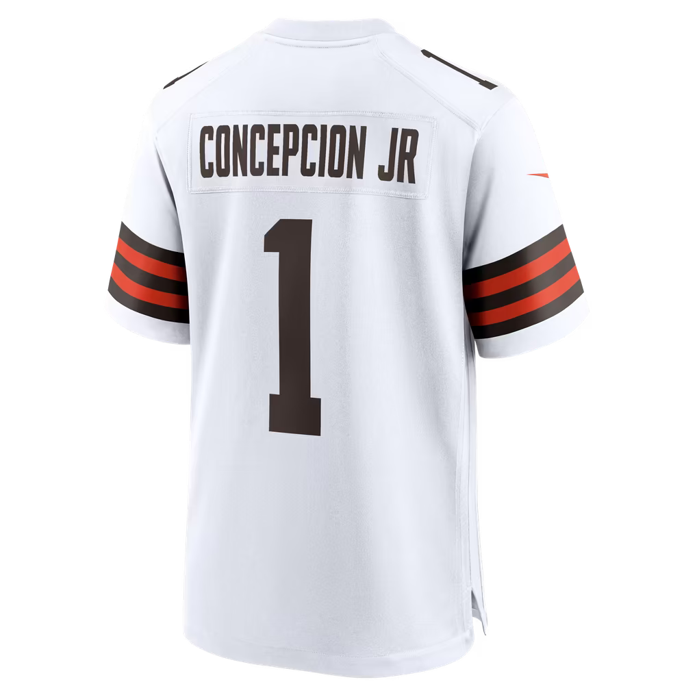 KC Concepcion Jr. Cleveland Browns Soccer Intl Game Jersey - White