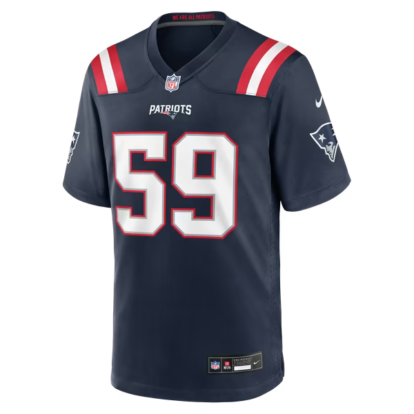 Khalil Jacobs New England Patriots Soccer Intl Team Game Jersey - Navy