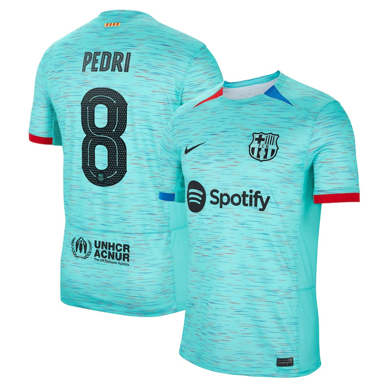 Pedri Barcelona  2023/24 Third Jersey - Aqua