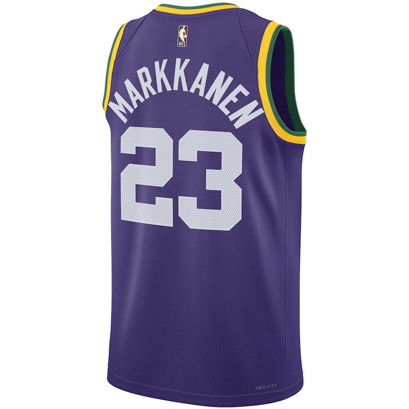 Lauri Markkanen Utah Jazz  Unisex 2023/24 Swingman  Jersey - Classic Edition - Purple