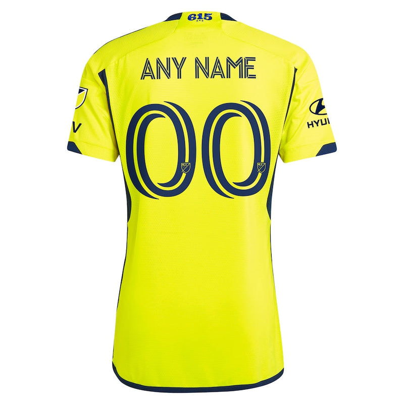 Nashville SC  2024 The 615 Kit Authentic Custom Jersey - Yellow