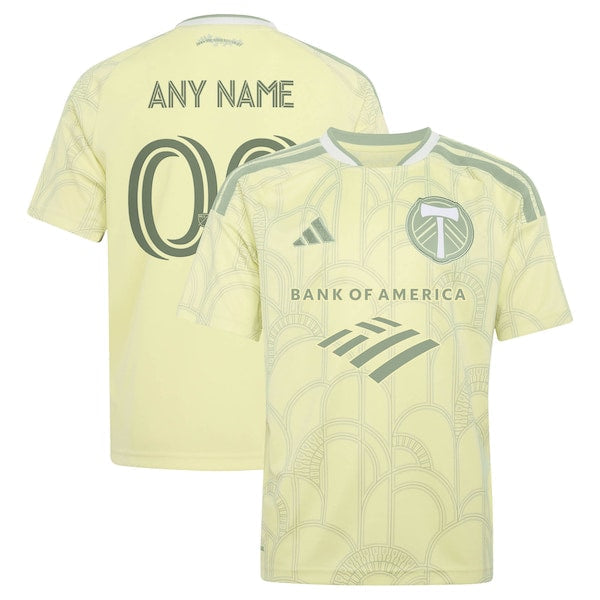 Soccer Intl Portland Timbers Youth 2026 Civic Stadium Kit Replica Custom Jersey Yellow