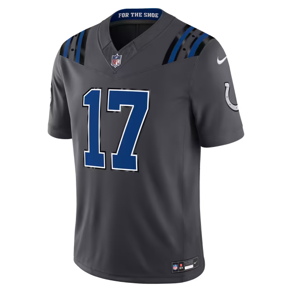 Daniel Jones Indianapolis Colts Soccer Intl 2026 Rivalries Collection Stitched Limited Jersey - Anthracite