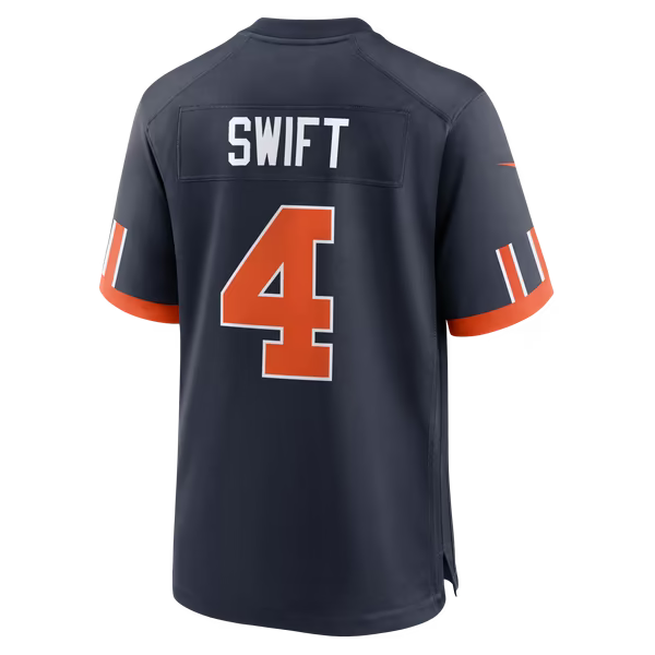 D'Andre Swift Chicago Bears Soccer Intl 2026 Rivalries Collection Game Jersey - Navy