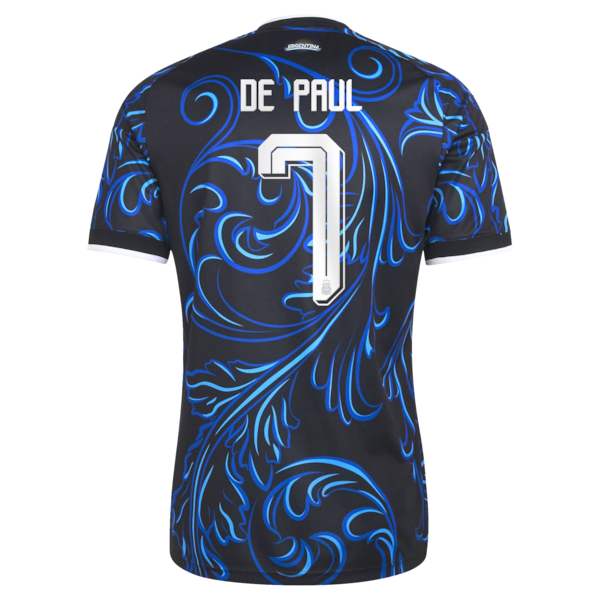 Soccer Intl Rodrigo De Paul Argentina National Team 2026 Away Replica Jersey Black